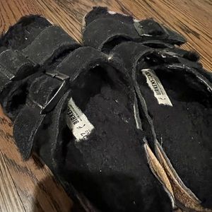 Birkenstock Sherpa lined black